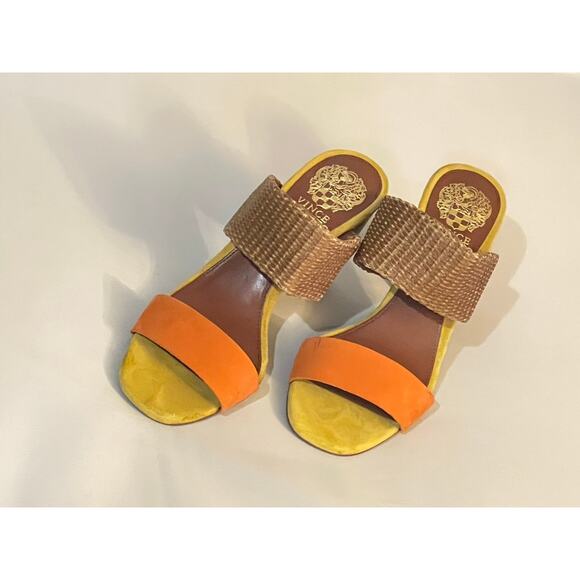 Vince Camuto Sandals Sleepers Block Heel Size 7 - Picture 1 of 7